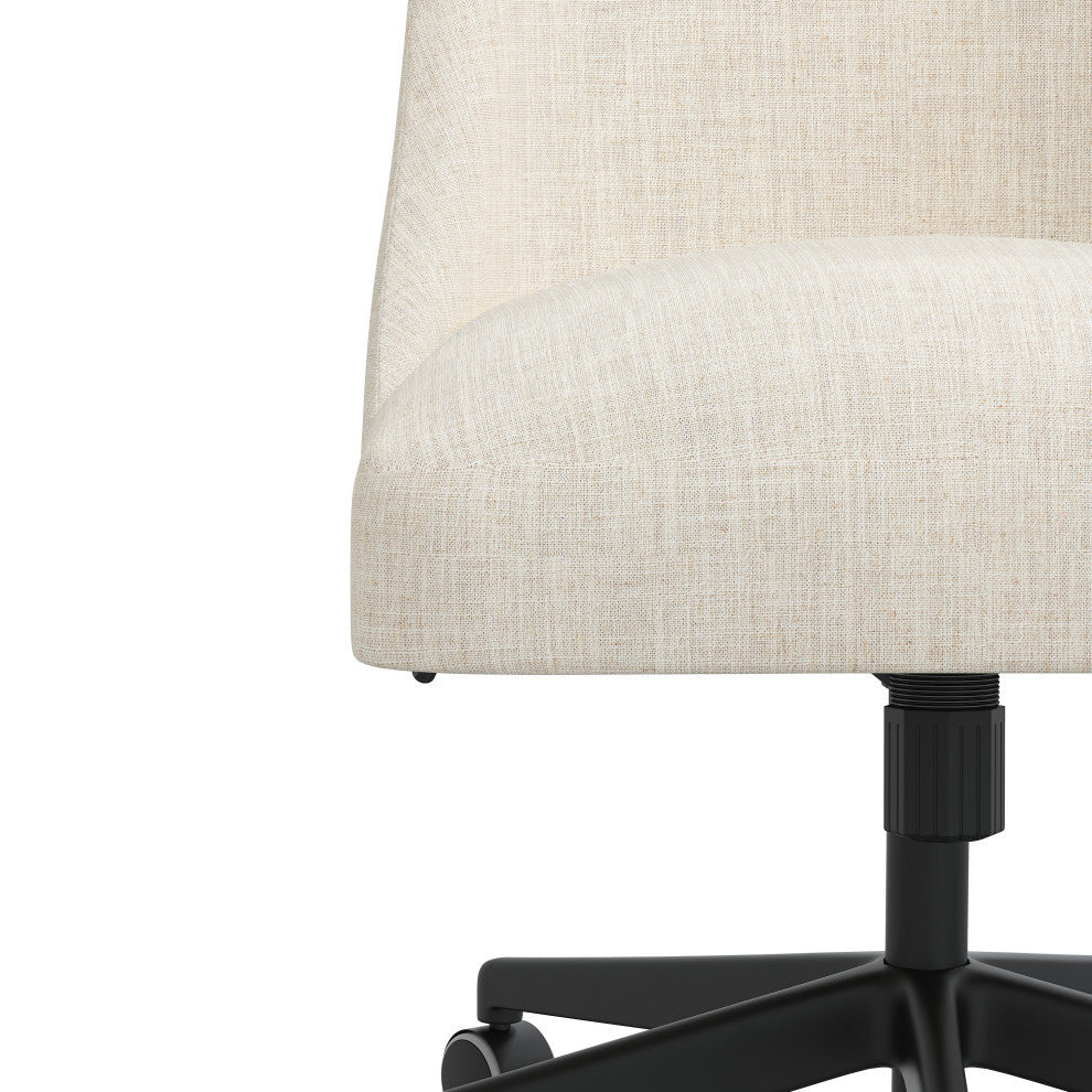 Office Chair, Linen Talc