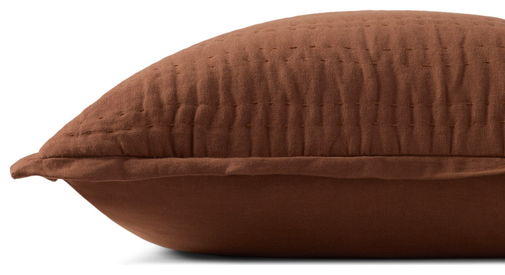 Loloi PLL0195 Brown 22'' x 22'' Cover WithPoly