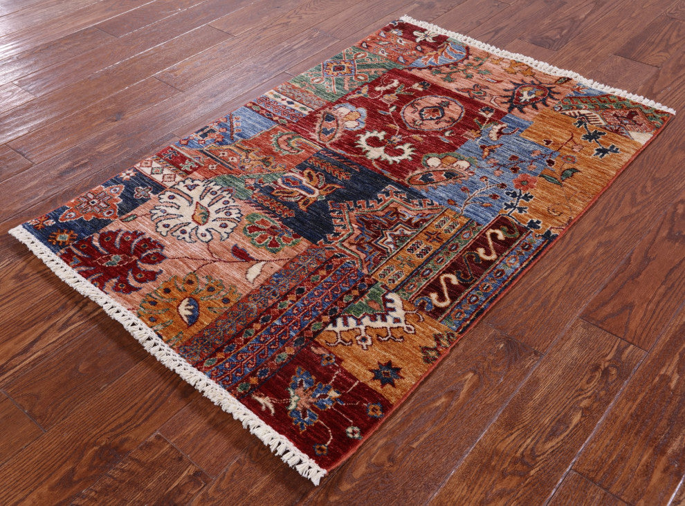 2' 9" X 4' 2" Super Kazak Handmade Wool Rug - Q12767