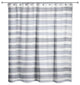 Blue and White Watercolor Stripe 71 x 74 Shower Curtain