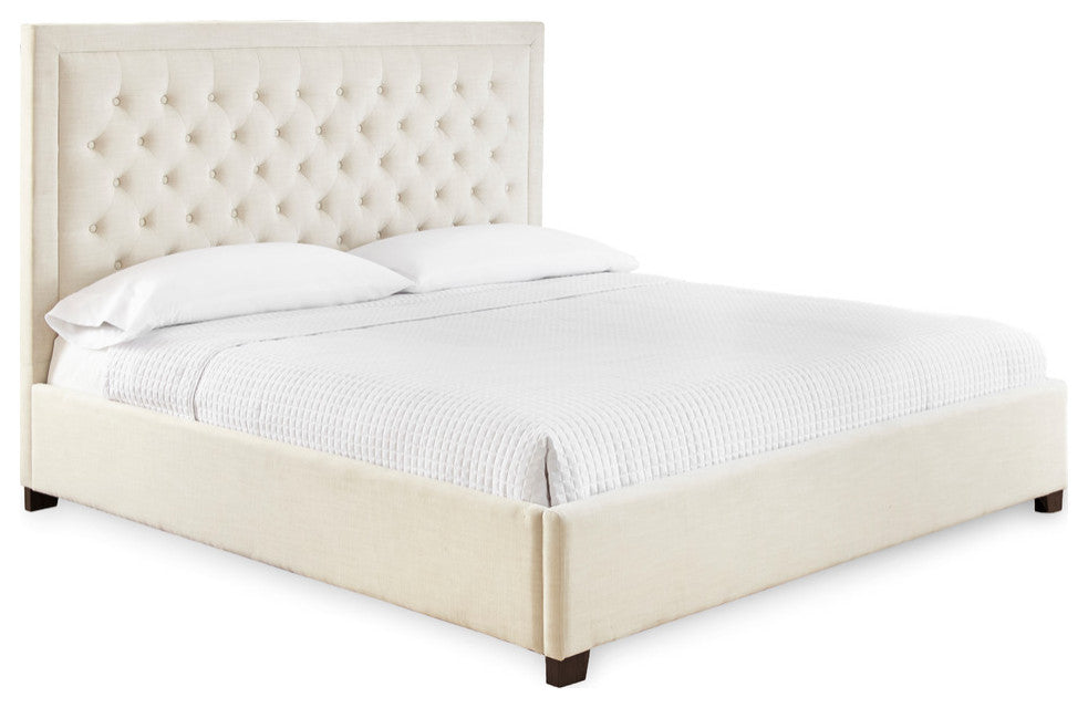 Isadora King Bed, White
