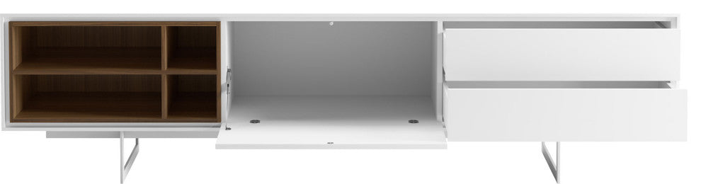Crotone Media Cabinet White