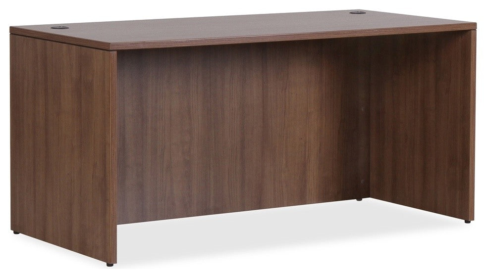 Lorell Essentials Series Walnut Desk Shell, Top, 70.9"x35.4"x29.5"