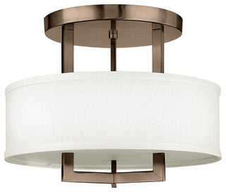 Hinkley Hampton Medium Semi-Flush Mount, Brushed Bronze