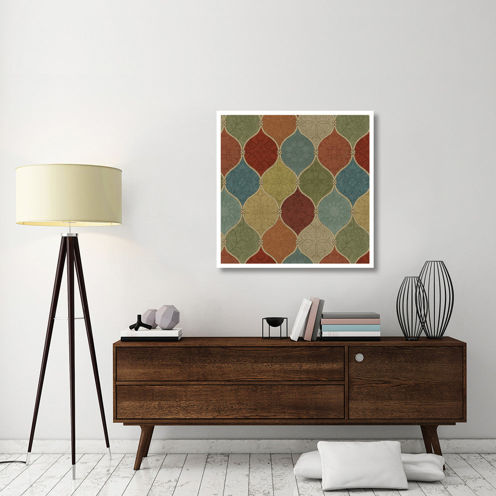 "Spice Mosaic Pattern" Digital Paper Print by Daphne Brissonnet, 38"x38"