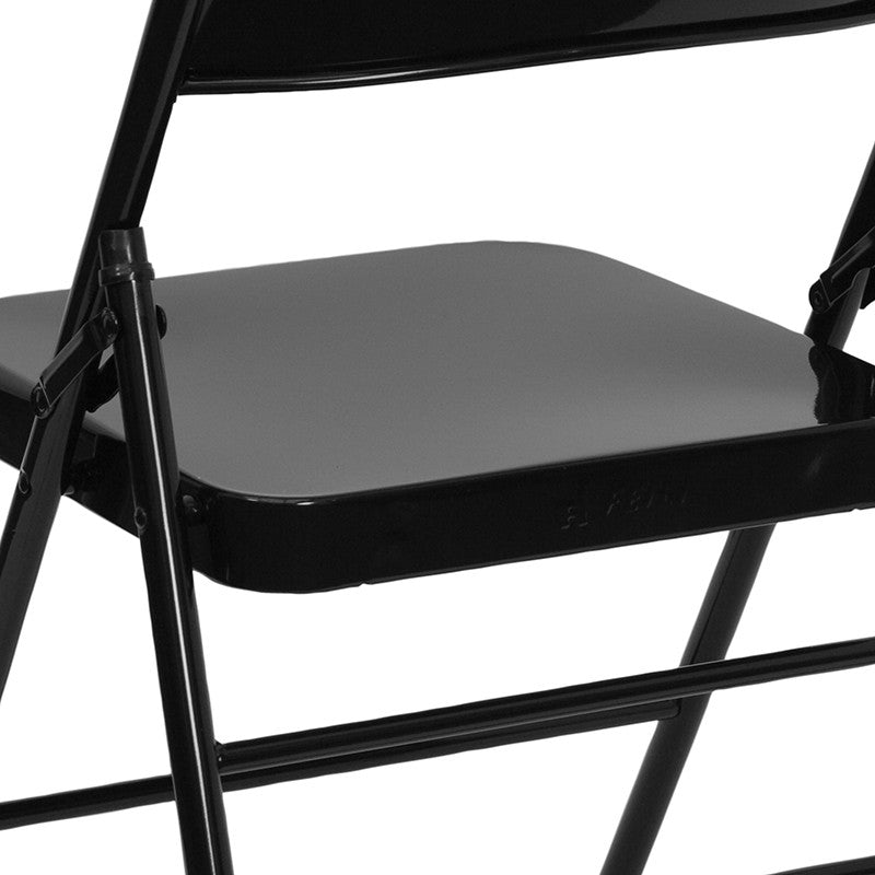 Black Metal Folding Chair