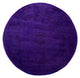 Overdyed One-of-a-Kind Hand-Knotted Area Rug Purple, 6' 8" x 6' 8"