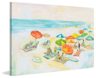 "Beach Diversity" Painting Print on Wrapped Canvas, 24"x16"