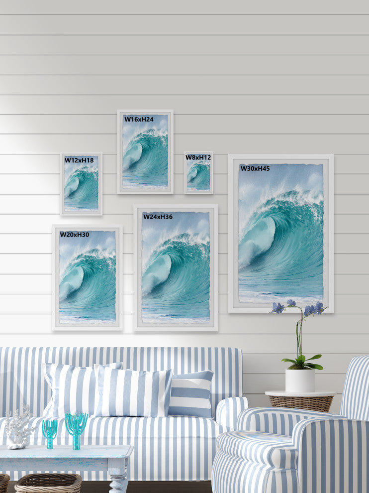 "Flow With It" Framed Painting Print, 16x24