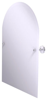 Sag Harbor Frameless Arched Top Beveled Edge Tilt Mirror, Polished Chrome