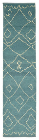 Rug N Carpet - Handmade One-of-a-Kind 3' 1" x 12' 4" Moroccan Runner Rug