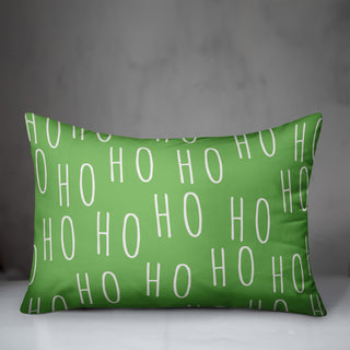 Ho Ho Ho pattern 14"x20" Throw Pillow