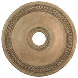 Wingate Ceiling Medallion, Hand-Painted Antique Silver Leaf