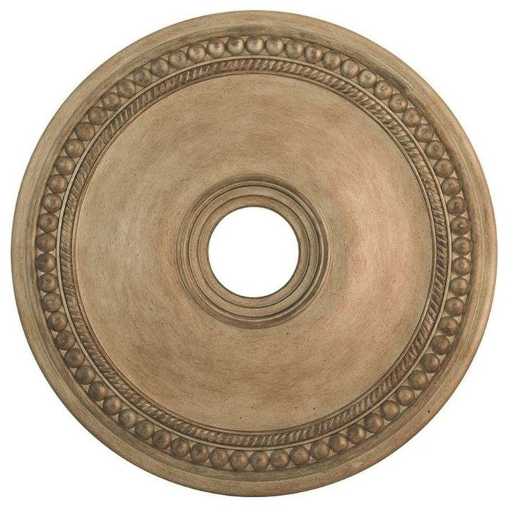 Wingate Ceiling Medallion, Hand-Painted Antique Silver Leaf