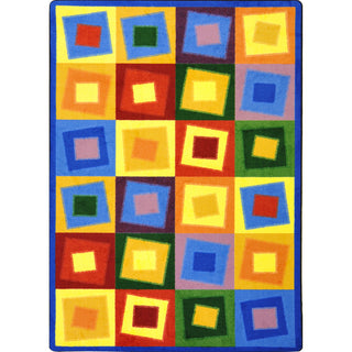 Kid Essentials Rug, Off Balance, Brights, 5'4"x7'8"