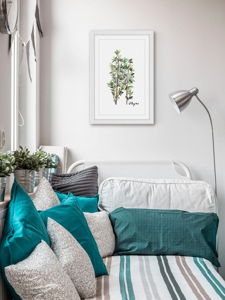 "Herb Thyme" Framed Print by Rachel Byler