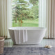 Freestanding Acrylic Bathtub, Pure White, 67"