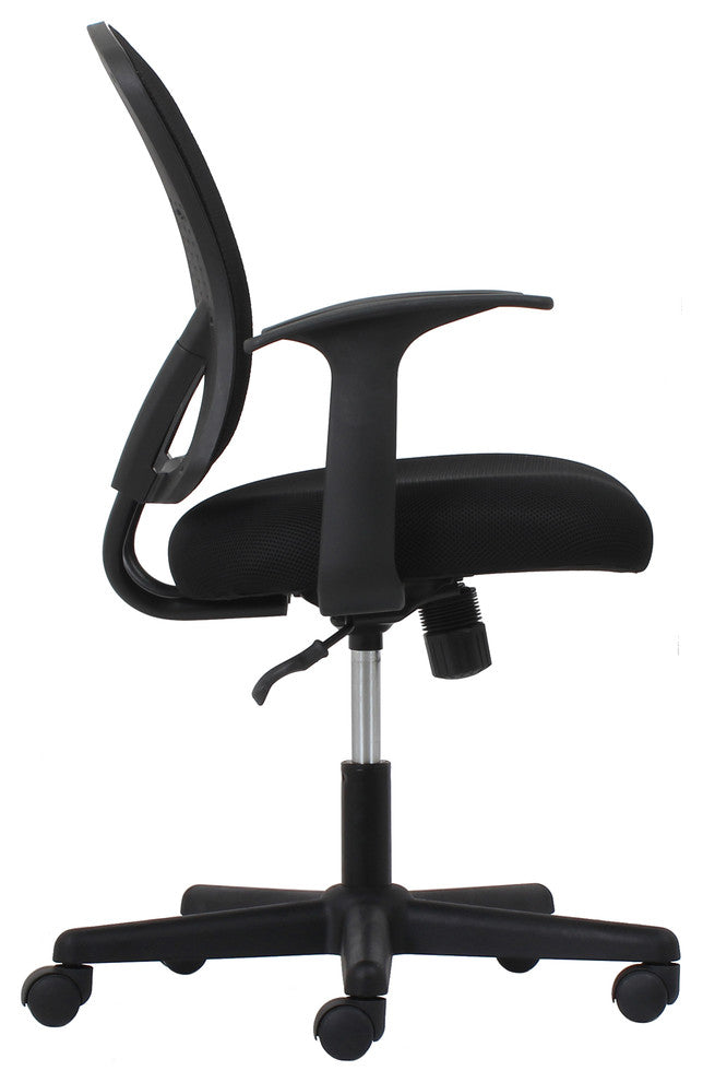 Essentials by OFM ESS-3011 Swivel Mesh Back Task Chair With Arms, Mid Back