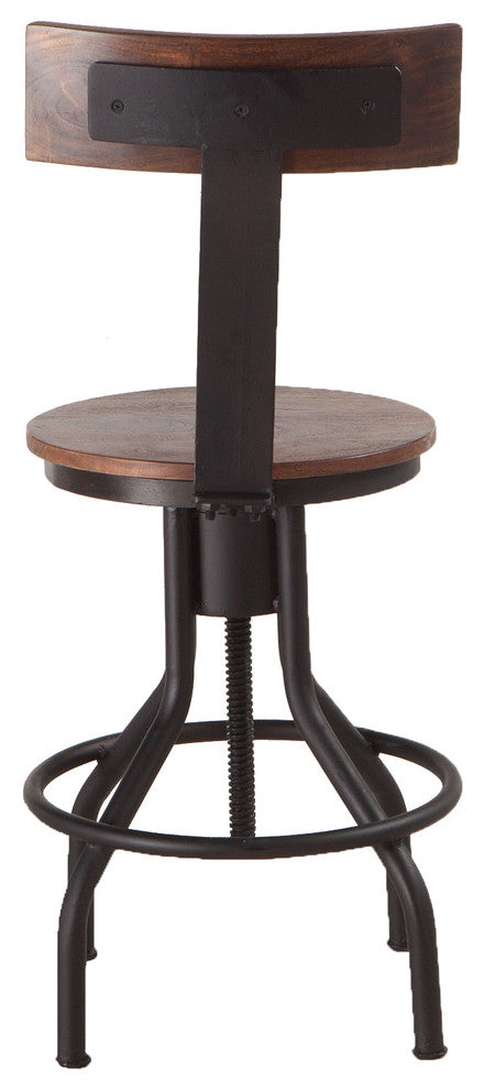 Artezia Acacia Wood Adjustable Bar Stools