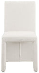 Benson Upholstered Dining Chair, Cream, Linen Texured Fabric