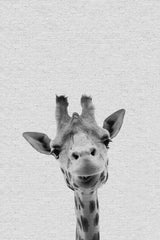 "Cool Giraffe" Painting Print, Wrapped Canvas, 12"x18"