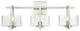 Innovations 312-3W-SN-CL 3-Light Bath Vanity Light, Satin Nickel