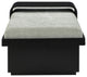 Arlington Chenille Fabric Upholstered Bench, Green, Black Finish