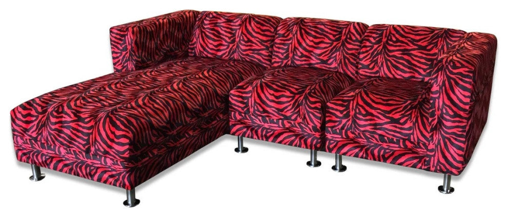 Contemporary Sectional Sofa, Upholstered Custom Modern 3 Piece Sectional