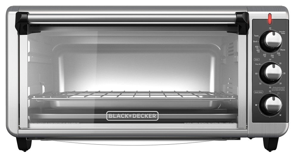 TO3250XSB 8-Slice Extra Wide Convection Countertop Toaster Oven, Includes Bake