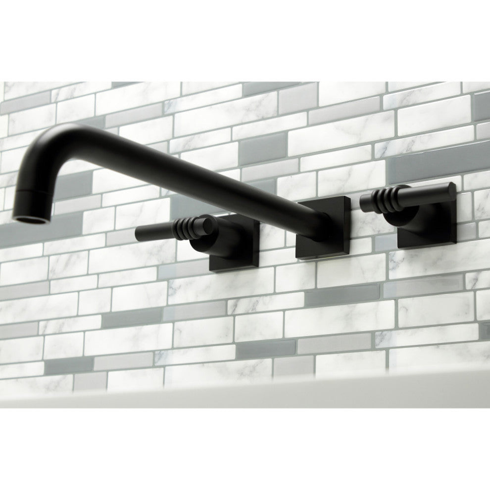 KS6040ML Wall Mount Tub Faucet, Matte Black