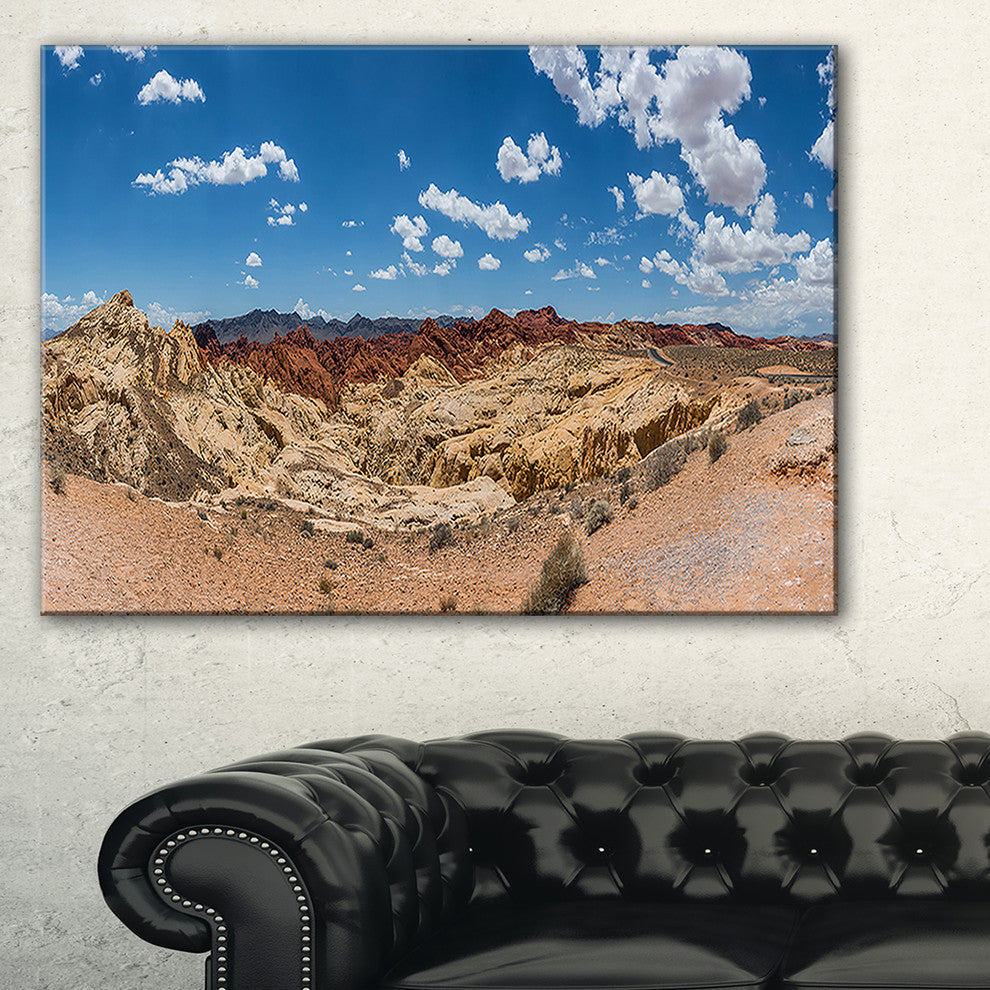 "Valley of Fire Landscape Panorama" Landscape Wall Wall Art, 40"x30"