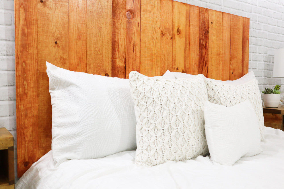 Handcrafted Headboard, Hanger Style, Monarch Orange, California King