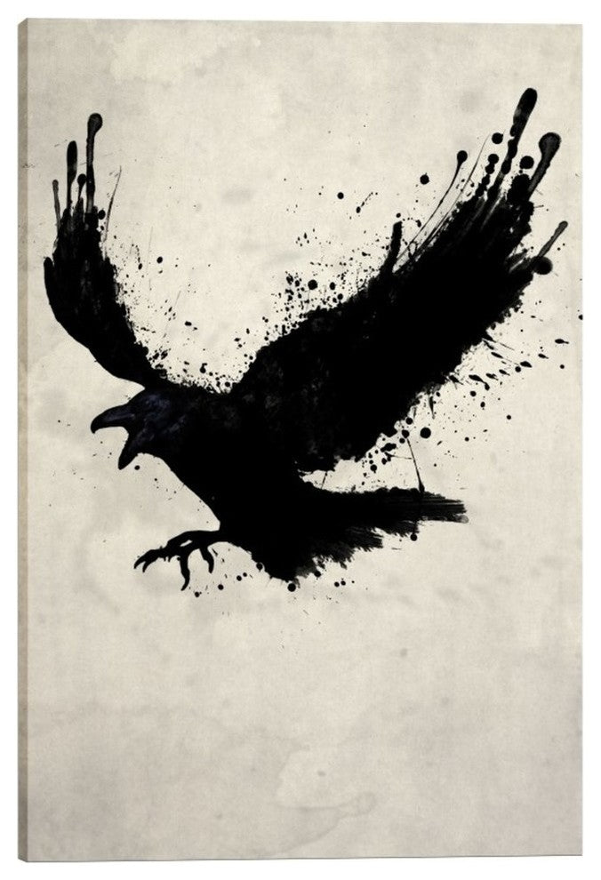 Cortesi Home "Raven" by Nicklas Gustafsson, Giclee Canvas Wall Art, 40"x60"