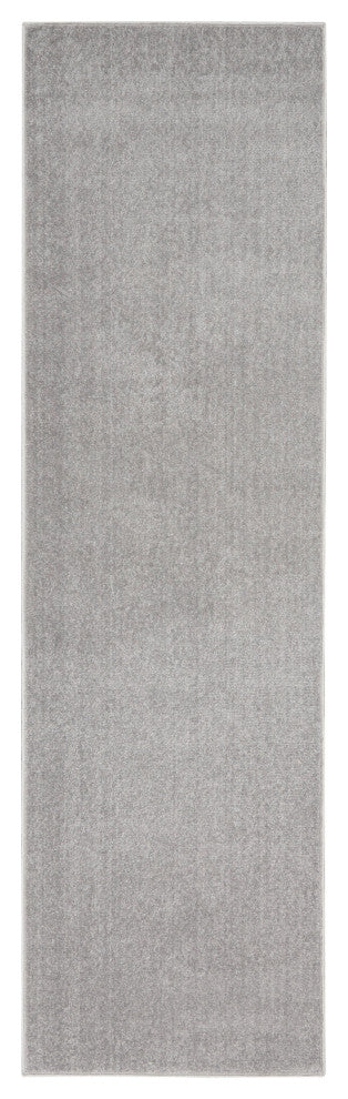 Nourison Essentials 2' x 6' Silver Grey Outdoor Area Rug