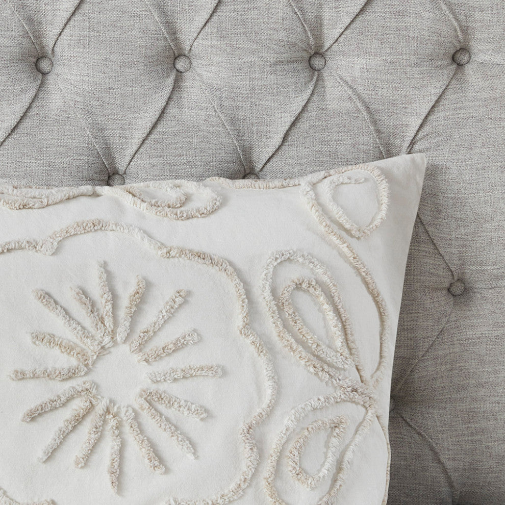 Madison Park Violette 3 Piece Tufted Cotton Chenille Coverlet Set