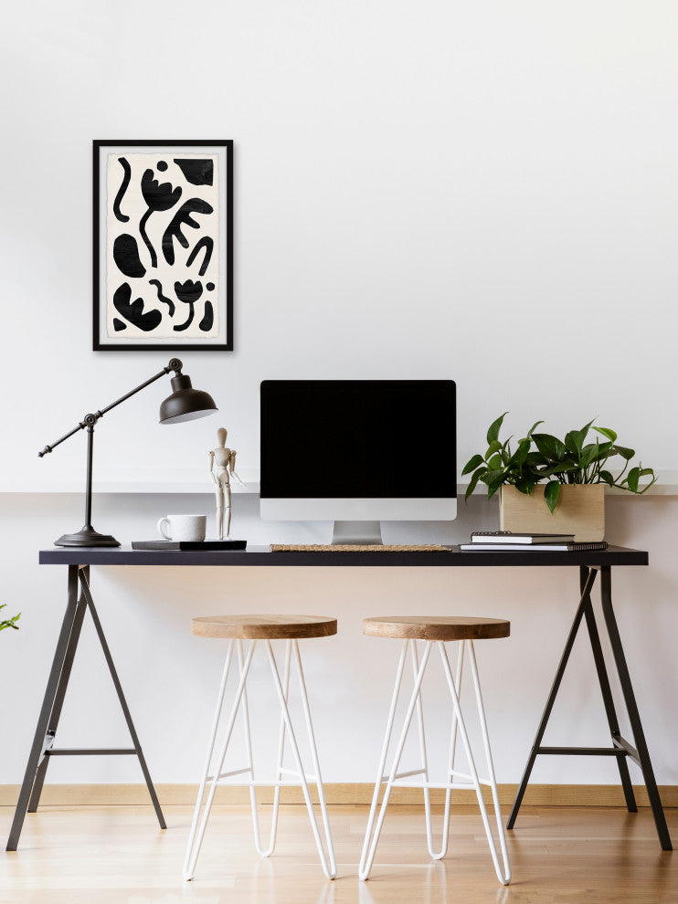 "Complicated Formation" Framed Painting Print, 8x12