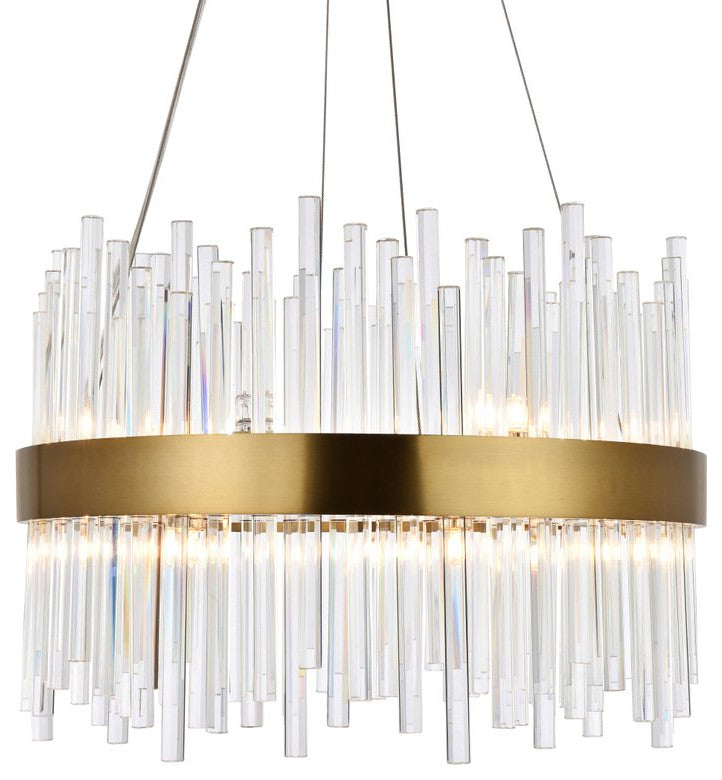 Contemporary Gold 14-Light Chandelier