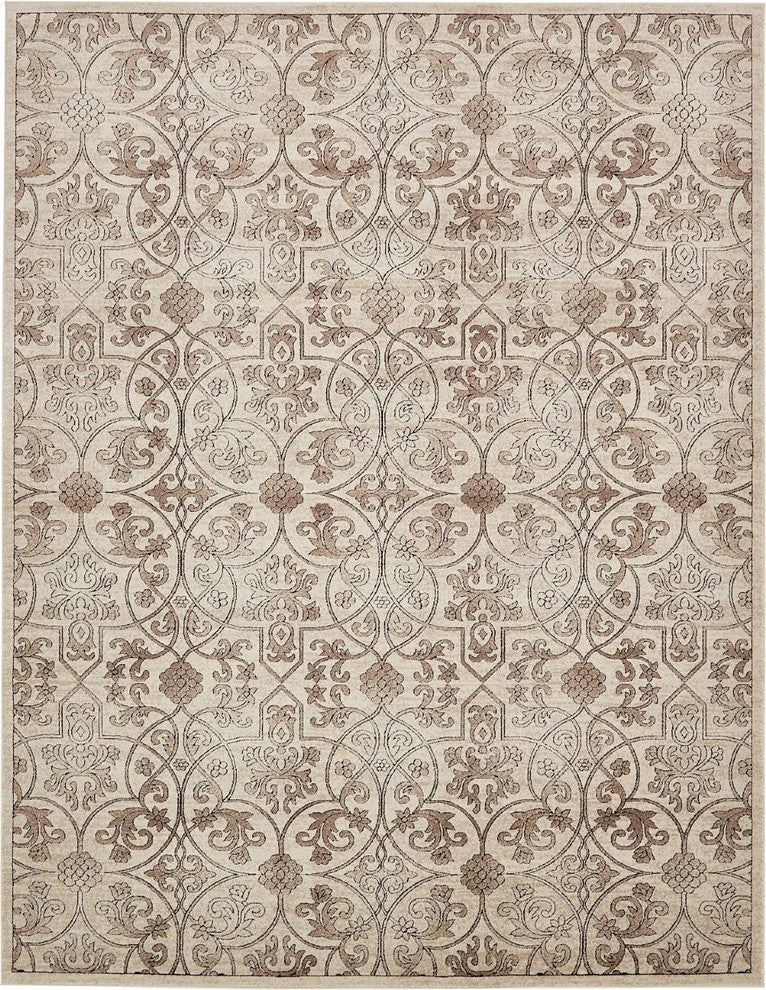Transitional Keystone 10'x13' Rectangle Latte Area Rug