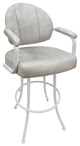 Swivel Counter 26", 30" or Extra Tall 34" Metal Bar Stool M-70, Outlier Stucco - White, 30"