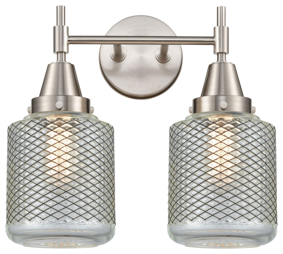 INNOVATIONS LIGHTING 447-2W-SN-G262-LED Caden 2 Light 17 inch Bath Vanity Light