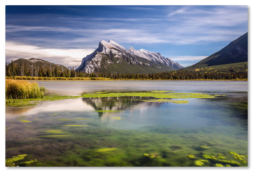 Pierre Leclerc 'Mount Rundle Banff' Canvas Art, 47x30