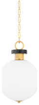 Haru 1 Light Small Pendant Vintage Brass