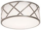 Haven 13'' Flush Mount, Satin Nickel