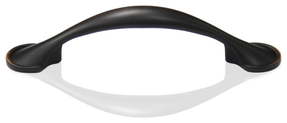 Mascot Hardware 3'' CTC Oil Rubbed Bronze Arch Drawer Pull - Pack of 10