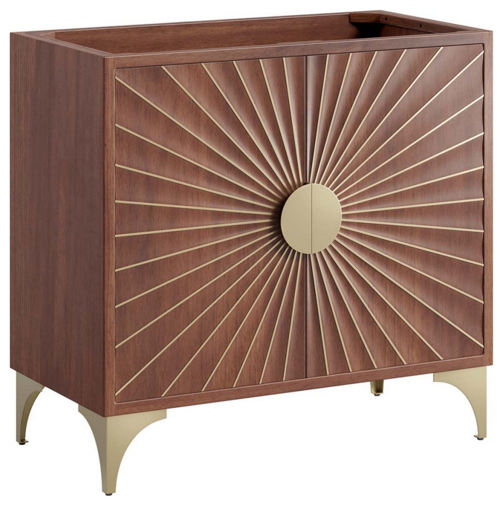 Daylight 36" Bathroom Vanity Cabinet, Walnut