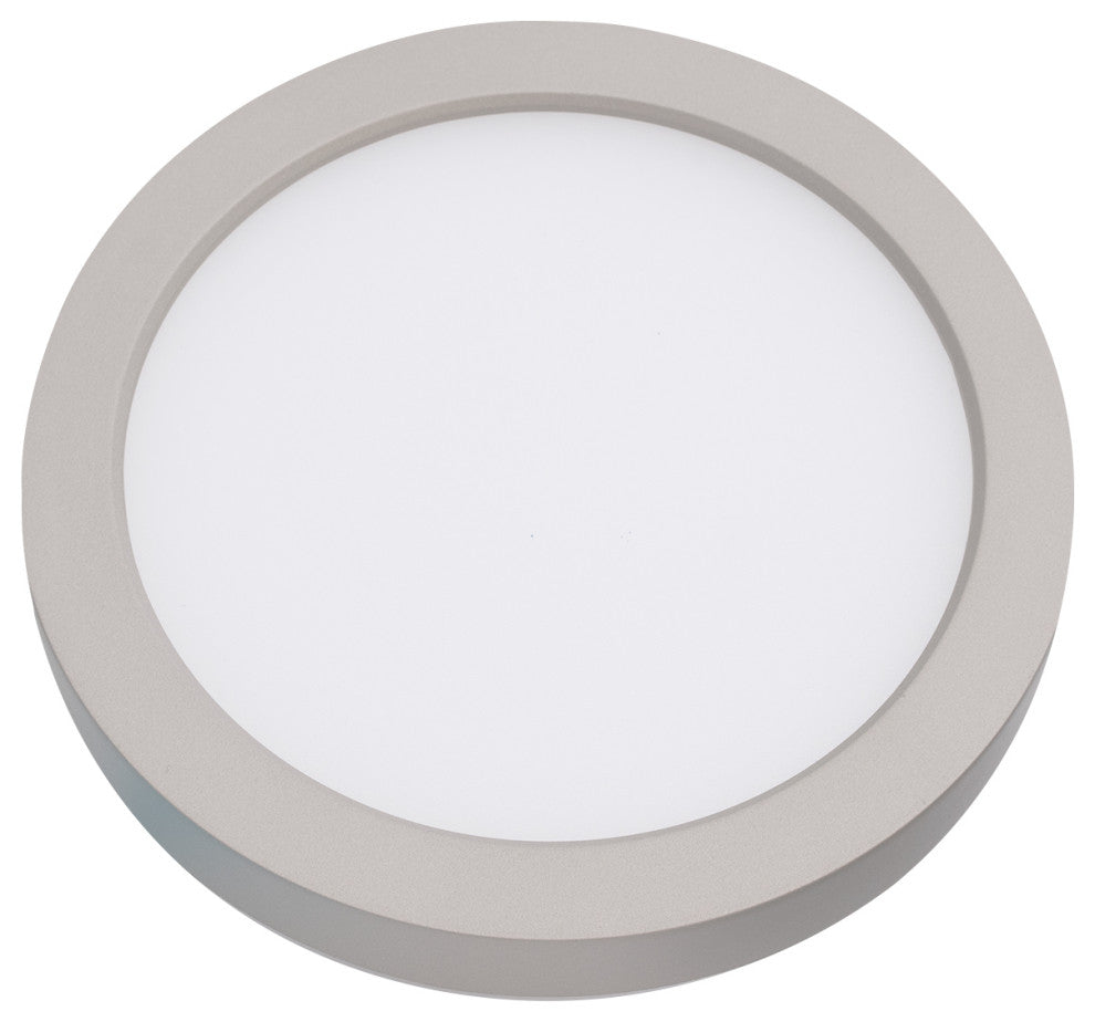 Round LED Energy Star Flush Mount, Nickel