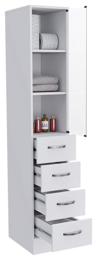 Magna Linen Cabinet-White