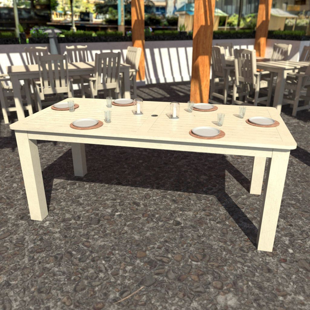 Rectangular 42x84 Counter Table, Weathered Acorn, Whitewash
