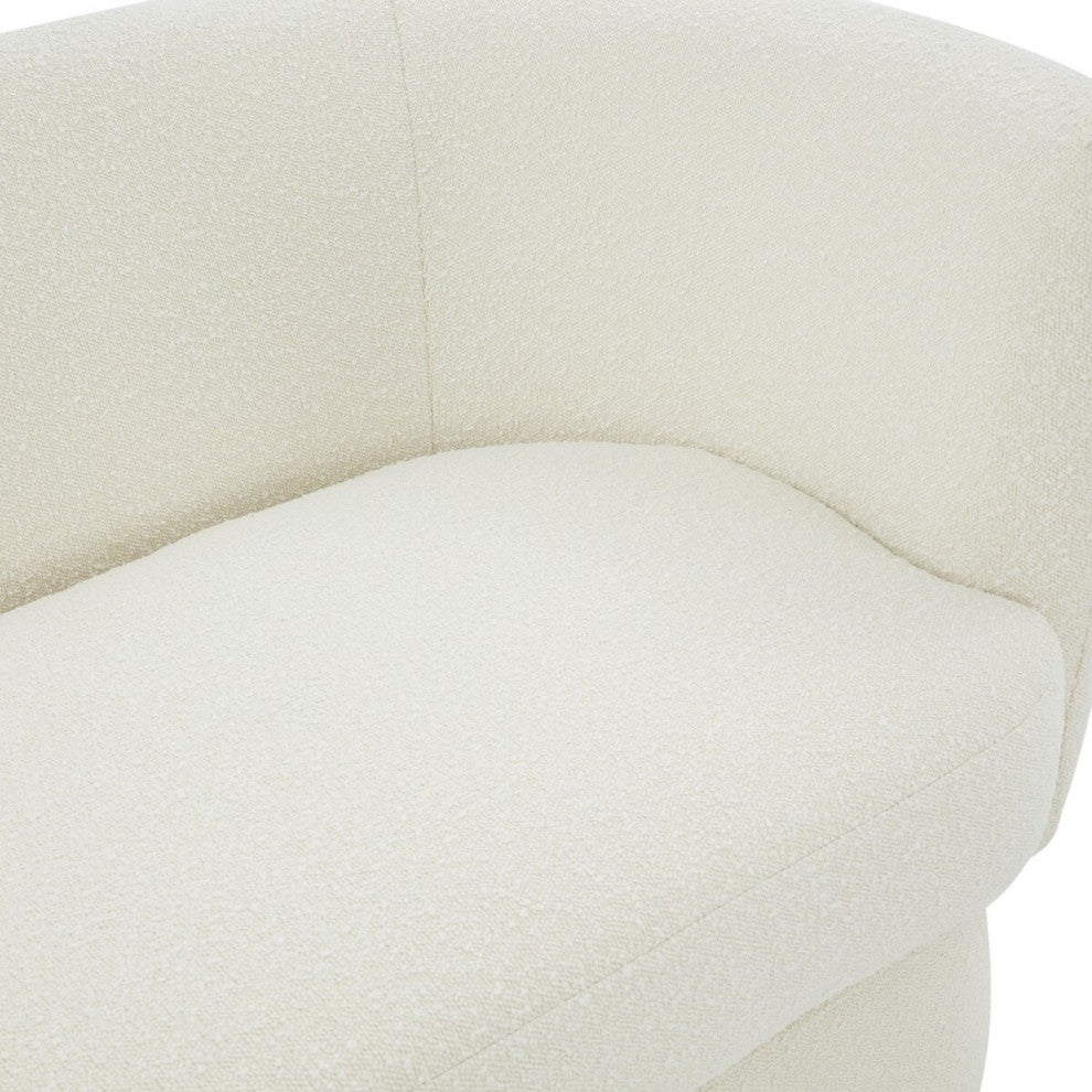 Safavieh Couture Mariano Curved Sofa, Ivory