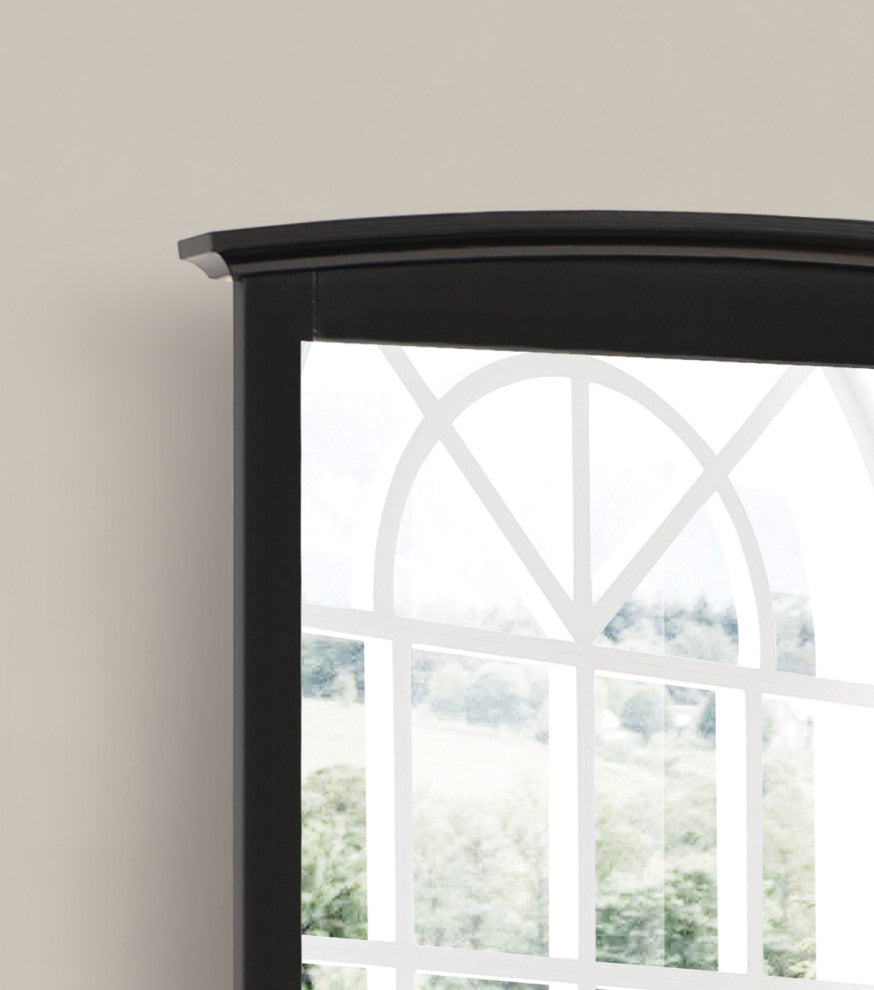 Cambria Arched Mirror, Black